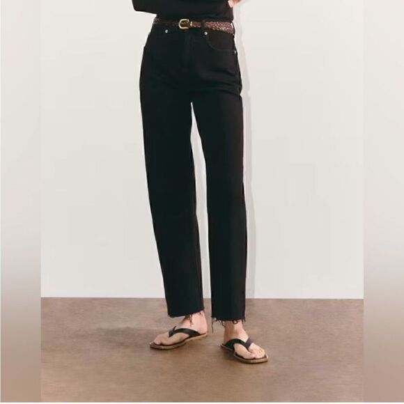 NWT Everlane The Way-High Jean Organic Cotton Black Size 25 Long - Picture 4 of 11